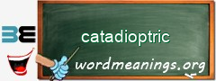WordMeaning blackboard for catadioptric